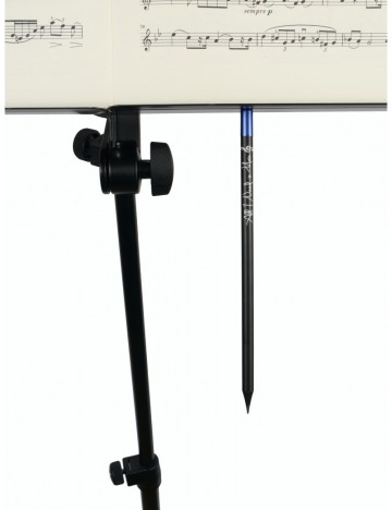 Potlood all you need is music magneet zwart blauw 2