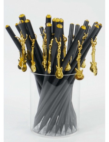 Potlood met hanger el gitaar