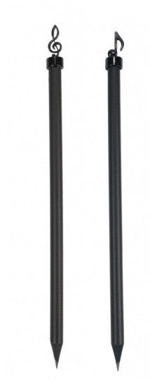 Potlood met muziekteken er bovenop