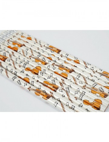 Potlood viool muzieknoten 2