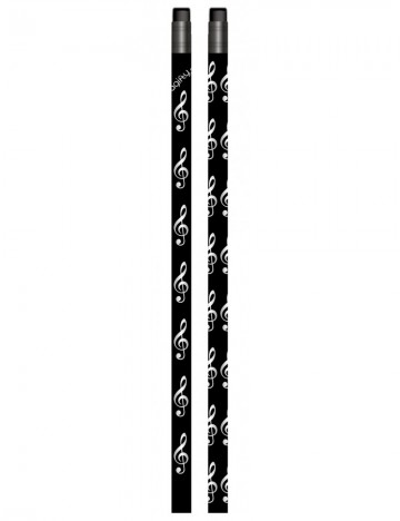 Potlood vioolsleutel met gum