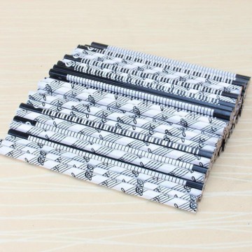 Potlood vioolsleutel met toetsen en notenbalk met viool en bassleutel 3