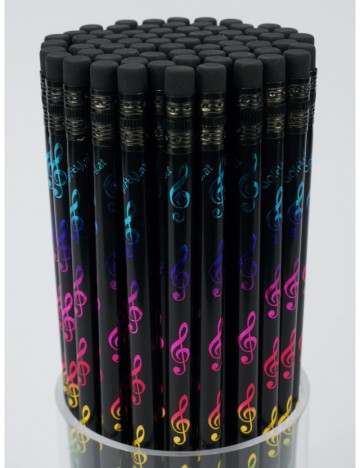 Potlood vioolsleutel zwart kleurig 2