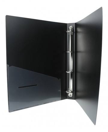 Ringband notenbalken zwart zilver 2