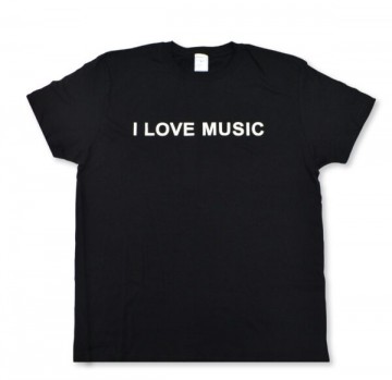 Shirt i love music xl