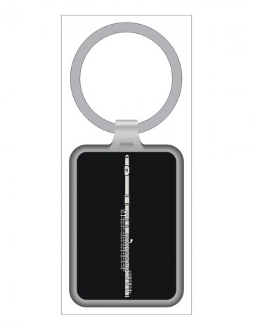 Sleutelhanger metaal fluit