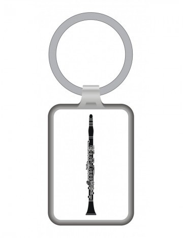 Sleutelhanger metaal klarinet