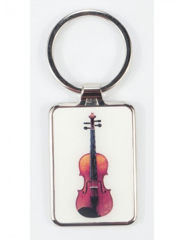 Sleutelhanger metaal viool