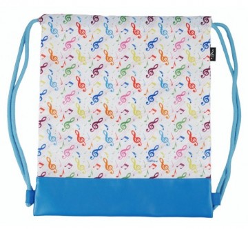 Sporttas muziektekens kleurig