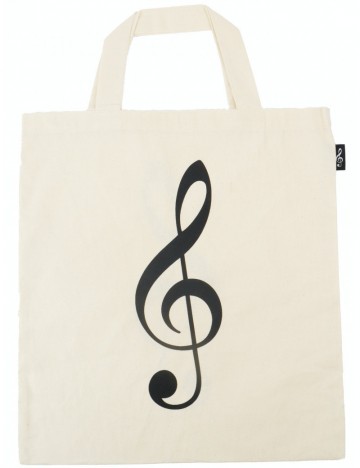 Tas canvas vioolsleutel