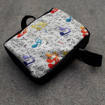 Tasje muzieknoten multicolor 4