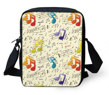 Tasje muzieknoten multicolor 5