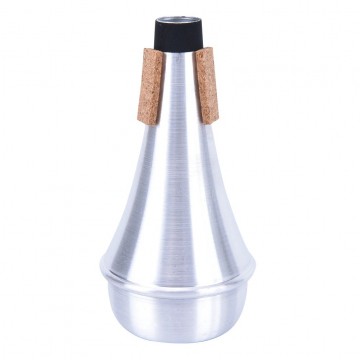 Trompet straigt demper zilver 2