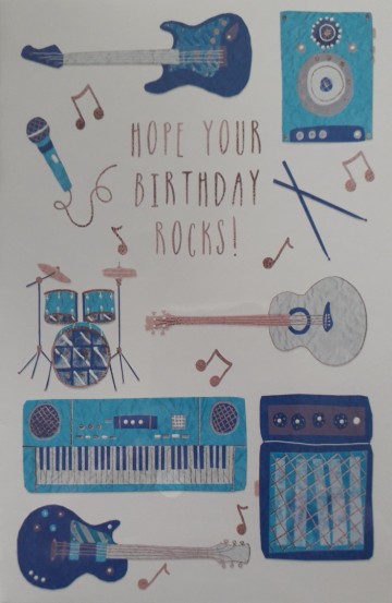 Wenskaart hope your birthday rocks
